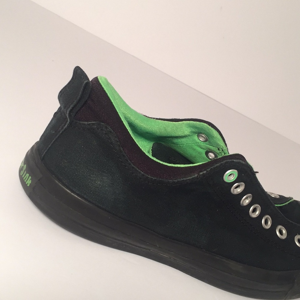 Converse Size 10 Men Lime Green and Black - Picture 7 of 7